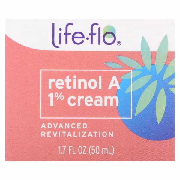 Life-flo, Retinol A 1% Cream, Advanced Revitalization, 1.7 oz (50 ml) - Image 3