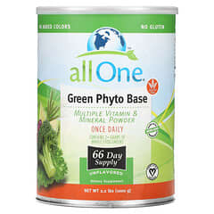 All One, Nutritech, Green Phyto Base, Multiple Vitamin & Mineral Powder, Unflavored, 2.2 lbs (1,000 g)