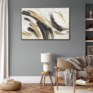 Hand Embellishment Framed Canvas - White - Image 2