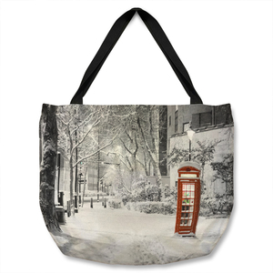 London Snow Dining Tote bag - White