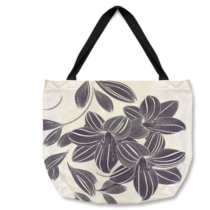 Orchids Tote bag - Blue