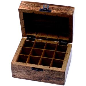 Mango Aromathrapy Box Floral (holds 12) - Brown