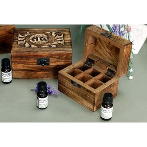 Mango Aromathrapy Box Floral (holds 12) - Brown - Image 2