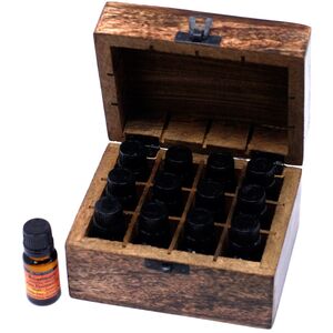 Mango Aromathrapy Box Floral (holds 12) - Brown - Image 3