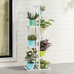 6-Tier Wooden Indoor-Outdoor Plant Stand
