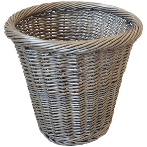 Antique Wash Waster Paper Bin - Brown/Grey