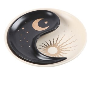 Yin Yang Harmony Stacking Trinket Dish Set - Gold - Image 3