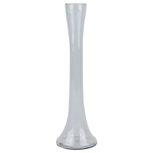 Clear Glass Round Lily Vase 40cm - Clear