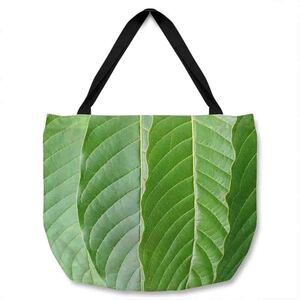 Close Up Of Green Leaves Tote bag - Green