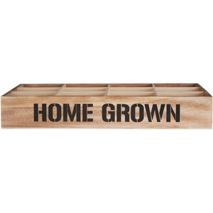 Naresso 12 Compartments Herbs & Seed Crate - Brown
