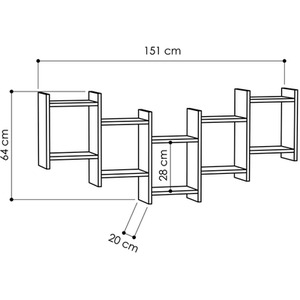 Bat Modern Floating Shelf