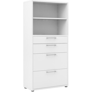 Prima 1-Shelf 2-Drawer 2-File Bookcase