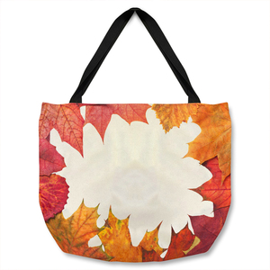Red Autumn Border Tote bag - Red