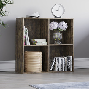 Durham 2x2 Cube Storage Unit - Dark Wood