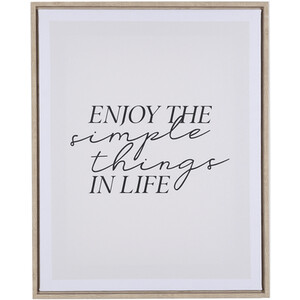 Simplistic Affirmation Framed Canvas - Neutral