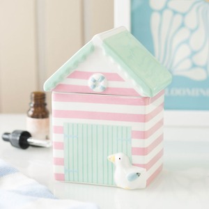 Ceramic Beach Hut Oil Burner - Multicolour