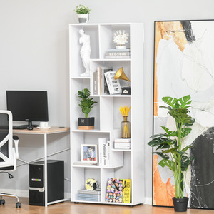 HOMCOM 178cm 8 Shelf Bookcase