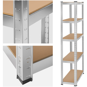 Heavy Duty Garage Shelving Made of Sheet Steel Richard - Brown